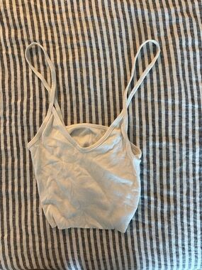 Brûlé Women's Cream Ribbed Slim Cami Tank Top S